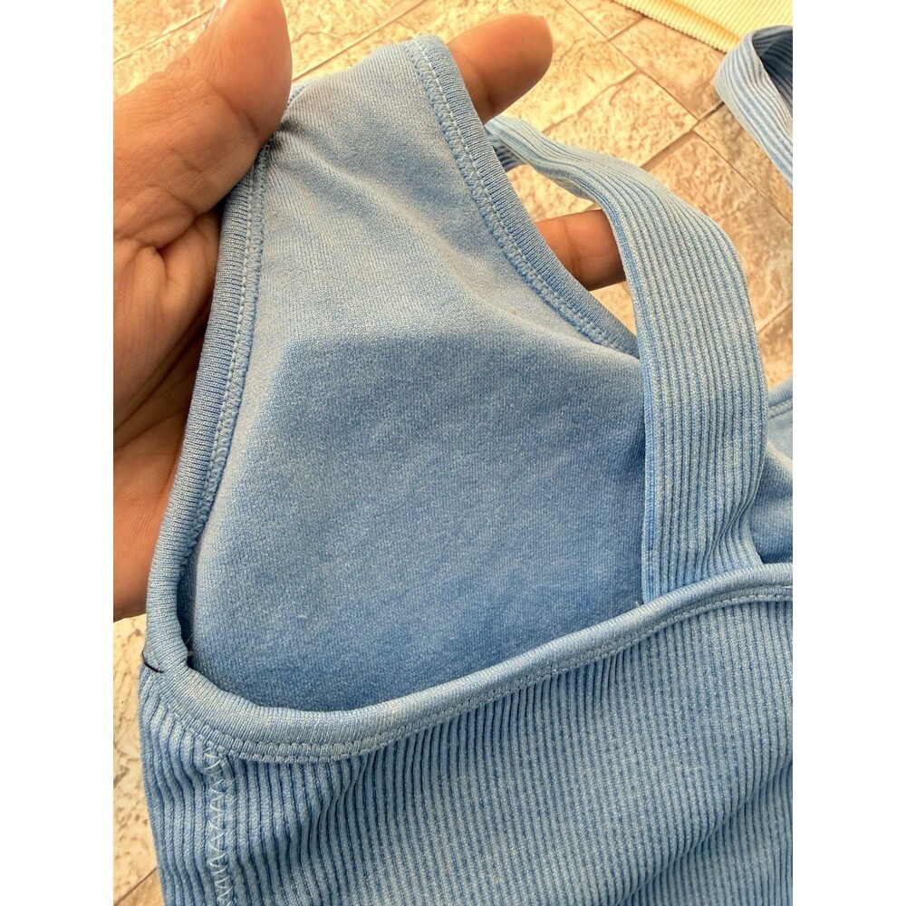 2-PACK 90 DEGREEBY REFLEX FLEX FOR IT SEAMLESS RIB KNIT T-BACK SPORTS BRA SET L - Picture 5 of 9